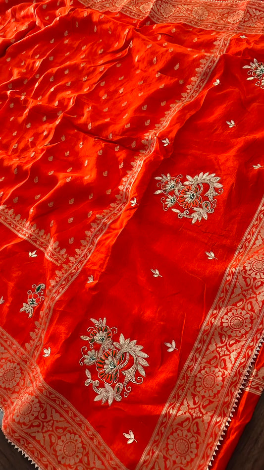 Pura Moonga Silk Jari Saree